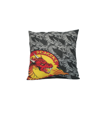 COUSSIN DES DRAGONS CATALANS NOIR ET GRIS
