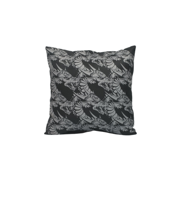 COUSSIN DES DRAGONS CATALANS NOIR ET GRIS