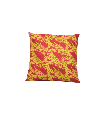 COUSSIN DES DRAGONS CATALANS ROUGE ET JAUNE