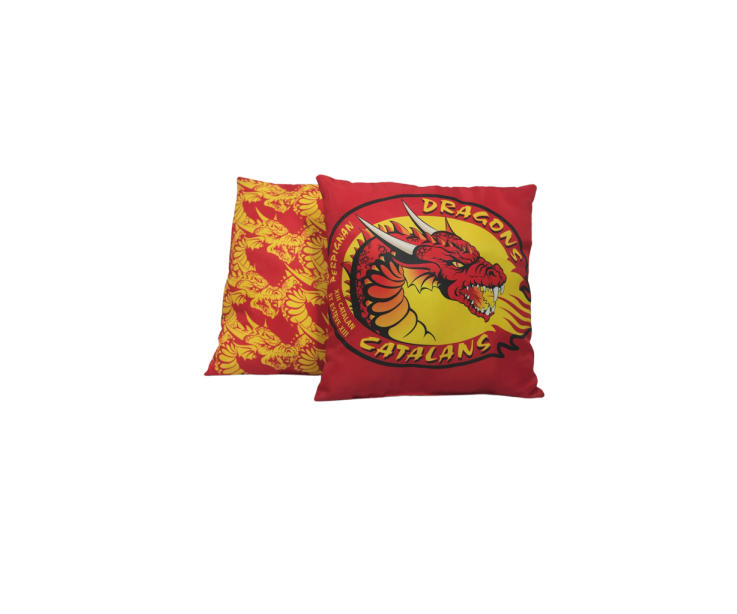 COUSSIN DES DRAGONS CATALANS ROUGE ET JAUNE