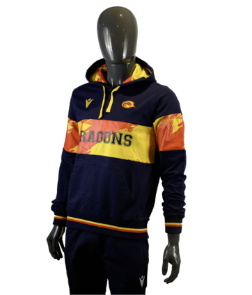 2024 HOODED SWEAT NAVY/YELLOW/RED