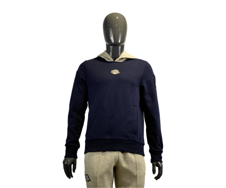 2024 ATHLEISURE SWEAT A CAPUCHE MAIENFELD NAVY/GRAY