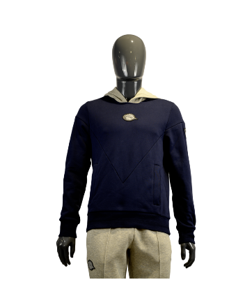 2024 ATHLEISURE SWEAT A CAPUCHE MAIENFELD NAVY/GRAY