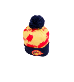 2024 BONNET POMPOM YELLOW/NAVY/RED