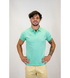 POLO JACQUARD PASTEL VERT