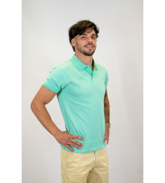 POLO JACQUARD PASTEL VERT