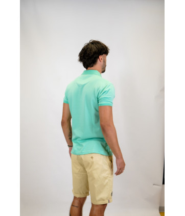 POLO JACQUARD PASTEL VERT