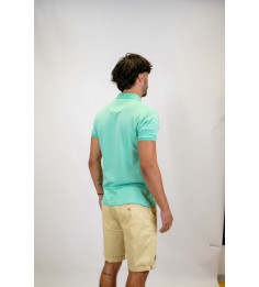 POLO JACQUARD PASTEL VERT