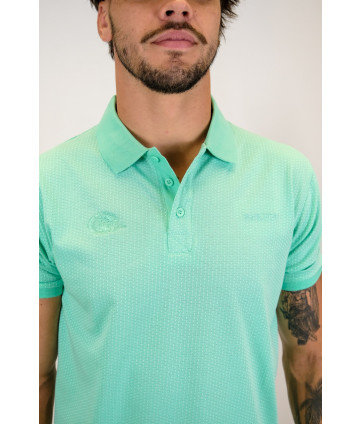 POLO JACQUARD PASTEL VERT