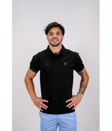 POLO BASIC PIQUÉ NOIR
