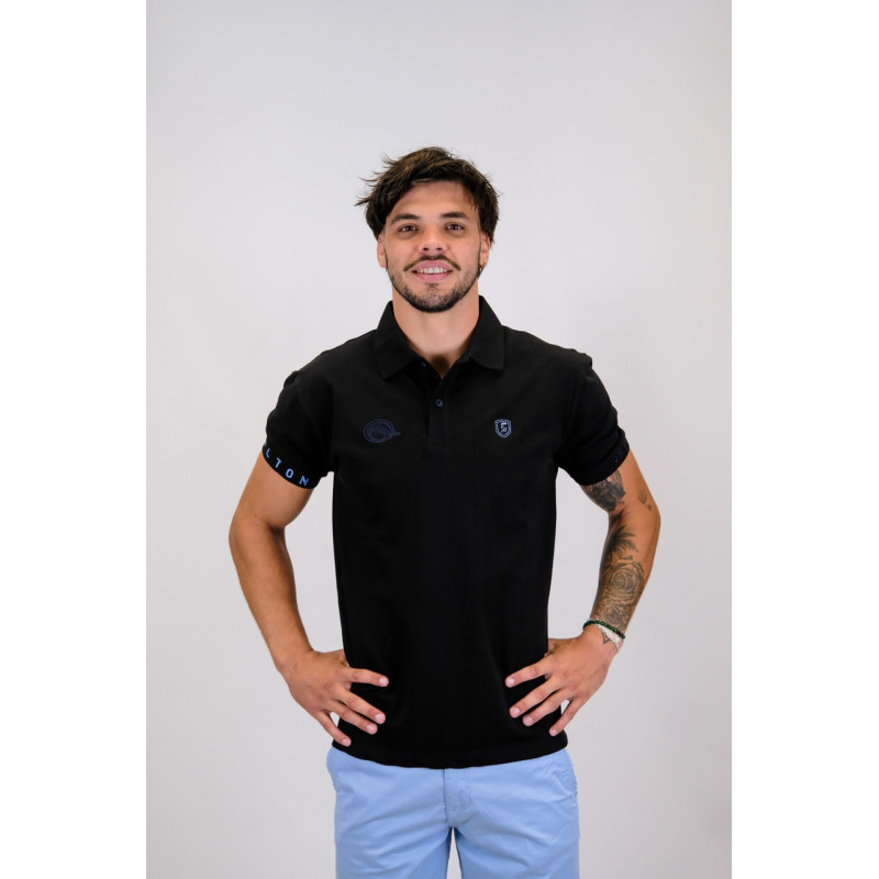 POLO BASIC PIQUÉ NOIR