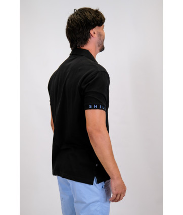 POLO BASIC PIQUÉ NOIR