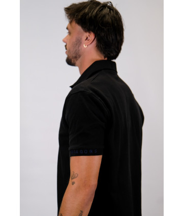 POLO BASIC PIQUÉ NOIR