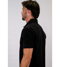 POLO BASIC PIQUÉ NOIR