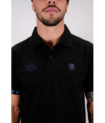 POLO BASIC PIQUÉ NOIR