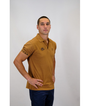 POLO BASIC PIQUÉ CAMEL