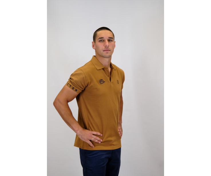 POLO BASIC PIQUÉ CAMEL