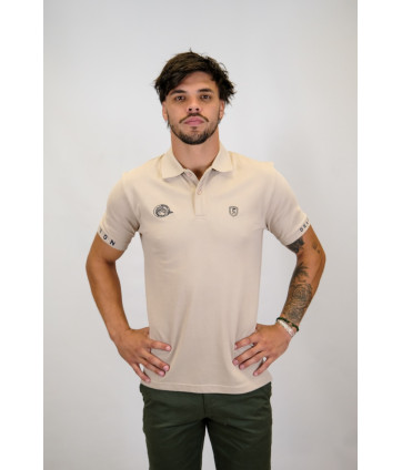 POLO BASIC PIQUÉ BEIGE
