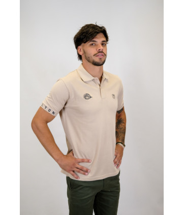 POLO BASIC PIQUÉ BEIGE