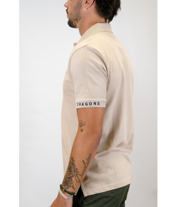 POLO BASIC PIQUÉ BEIGE