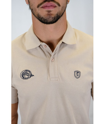 POLO BASIC PIQUÉ BEIGE