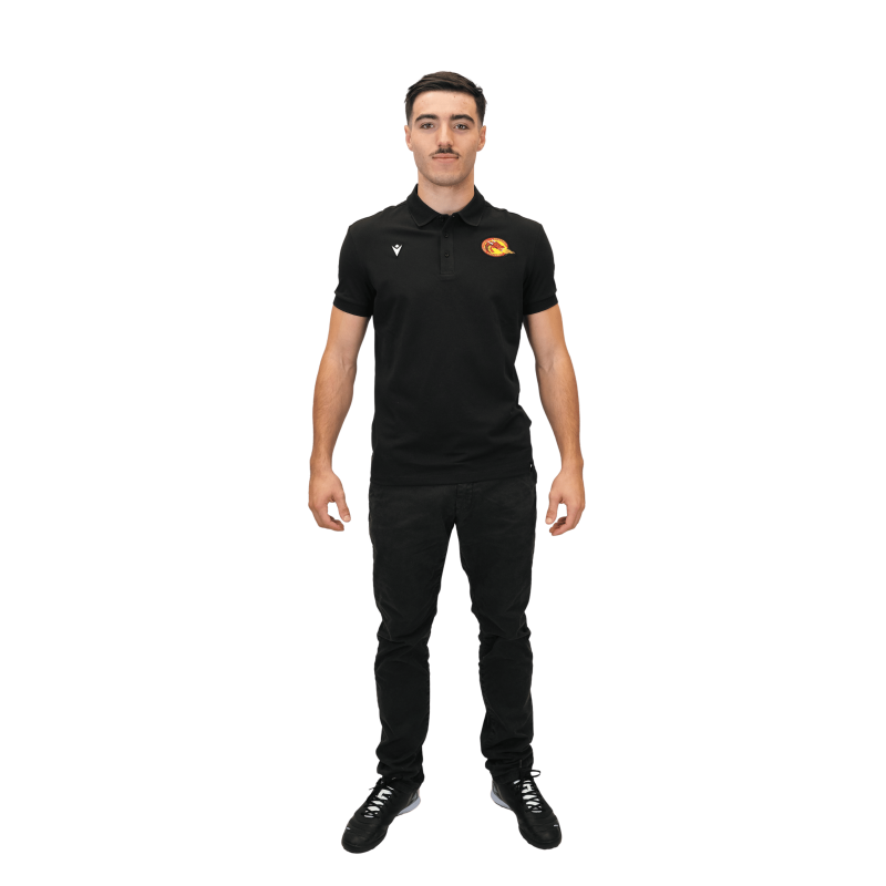 2026 ATH POLO CHALKI NOIR/ LOGO COULEUR