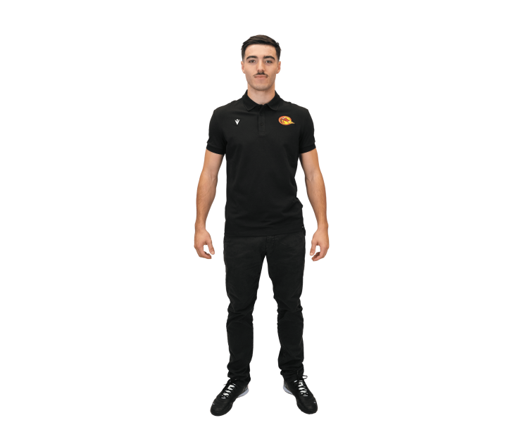 2026 ATH POLO CHALKI NOIR/ LOGO COULEUR