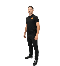 2026 ATH POLO CHALKI NOIR/ LOGO COULEUR