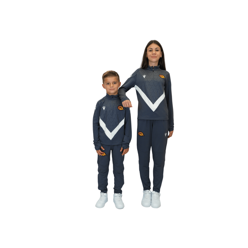 2026 1/4 ZIP JR YARUGA BLANC ET GRIS