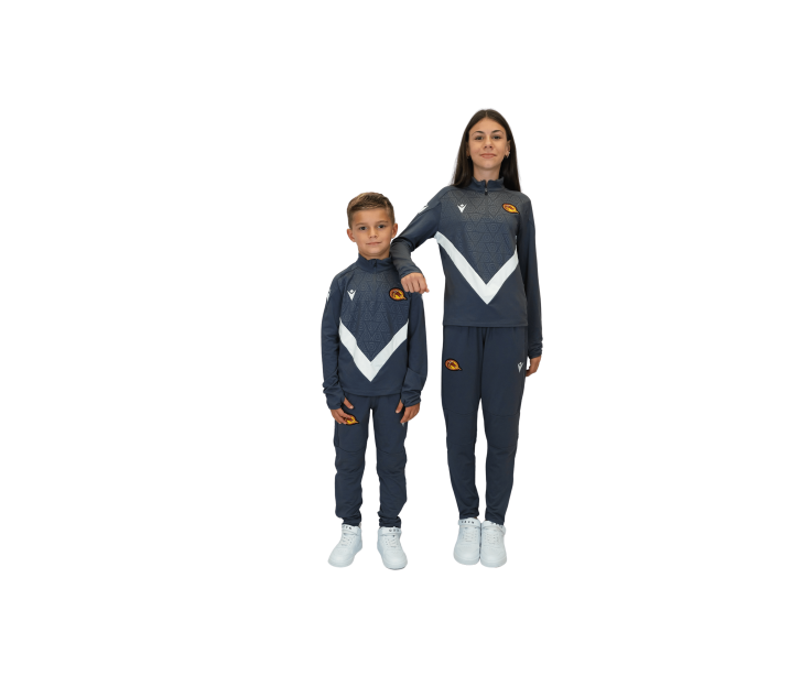 2026 1/4 ZIP JR YARUGA BLANC ET GRIS