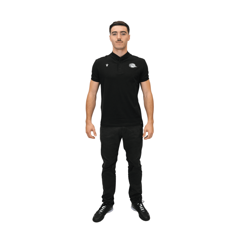 2026 ATH POLO NISIROS NOIR LOGO BLANC