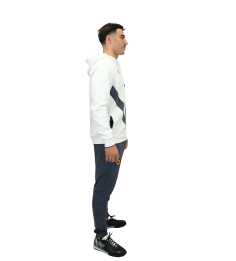 2026 HOODIE BLANC ET GRIS