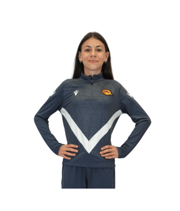 2026 1/4 ZIP JR YARUGA BLANC ET GRIS