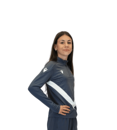 2026 1/4 ZIP JR YARUGA BLANC ET GRIS