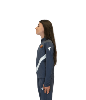 2026 1/4 ZIP JR YARUGA BLANC ET GRIS