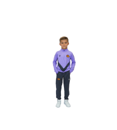 2026 1/4 ZIP JR YARUGA GRIS ET LILAS