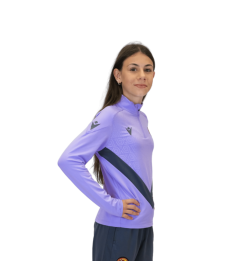 2026 1/4 ZIP JR YARUGA GRIS ET LILAS