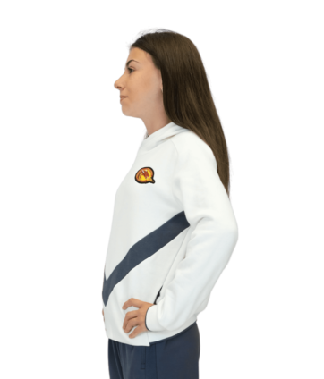 2026 HOODIE JR BLANC ET GRIS