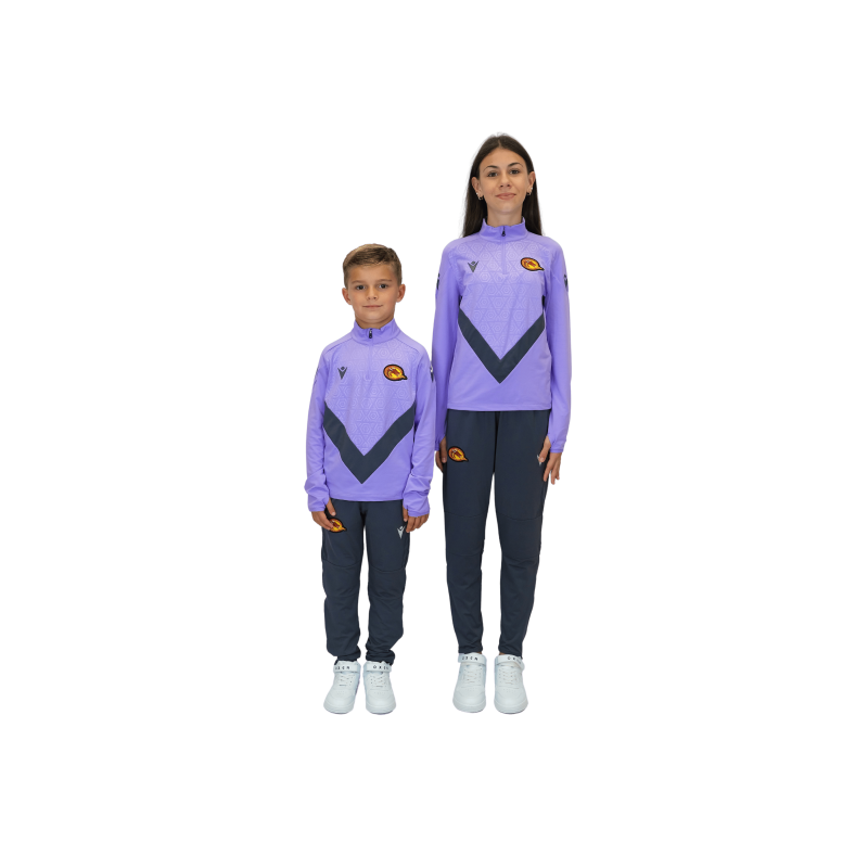 2026 1/4 ZIP JR YARUGA GRIS ET LILAS