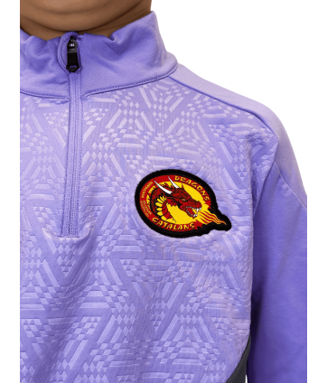 2026 1/4 ZIP JR YARUGA GRIS ET LILAS
