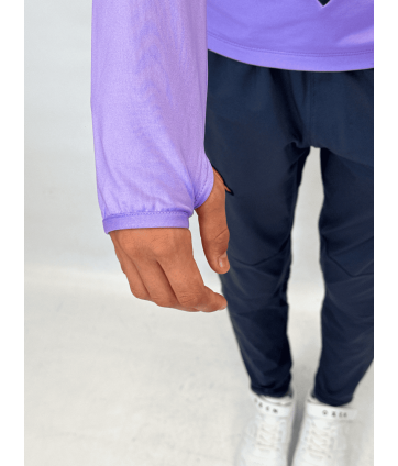 2026 1/4 ZIP JR YARUGA GRIS ET LILAS