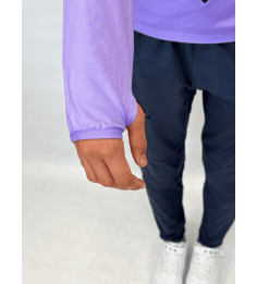 2026 1/4 ZIP JR YARUGA GRIS ET LILAS