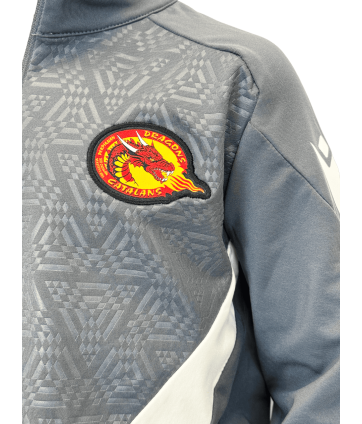 2026 1/4 ZIP JR YARUGA BLANC ET GRIS