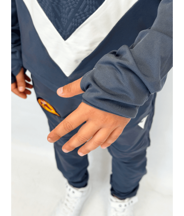2026 1/4 ZIP JR YARUGA BLANC ET GRIS