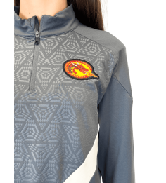 2026 1/4 ZIP JR YARUGA BLANC ET GRIS