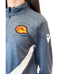 2026 1/4 ZIP JR YARUGA BLANC ET GRIS