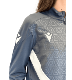 2026 1/4 ZIP JR YARUGA BLANC ET GRIS