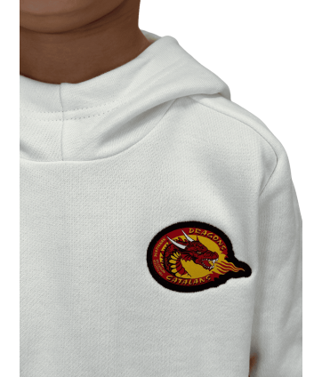 2026 HOODIE JR BLANC ET GRIS