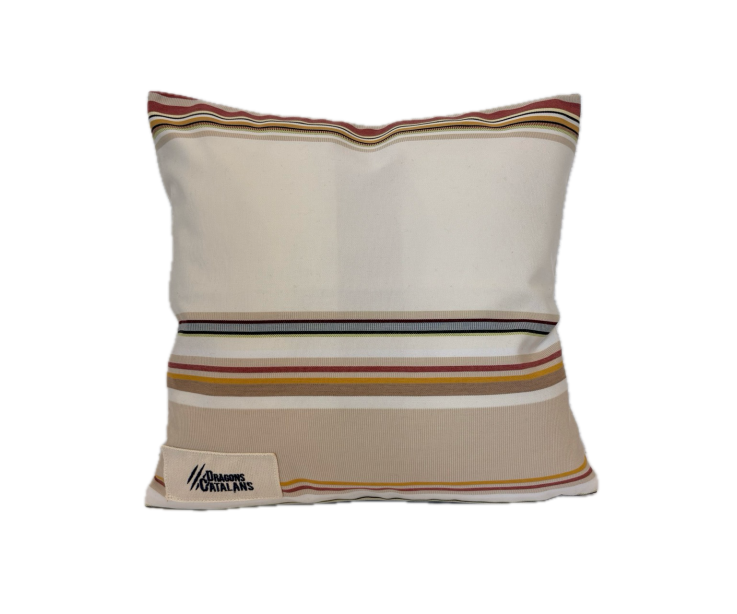 LES TOILES DU SOLEIL HOUSSE DE COUSSIN ACRYLIQUE ECRU