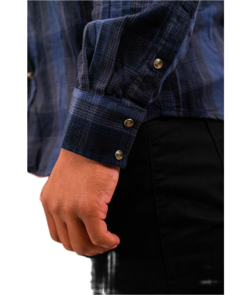 CHEMISE À CARREAUX SHILTON NAVY